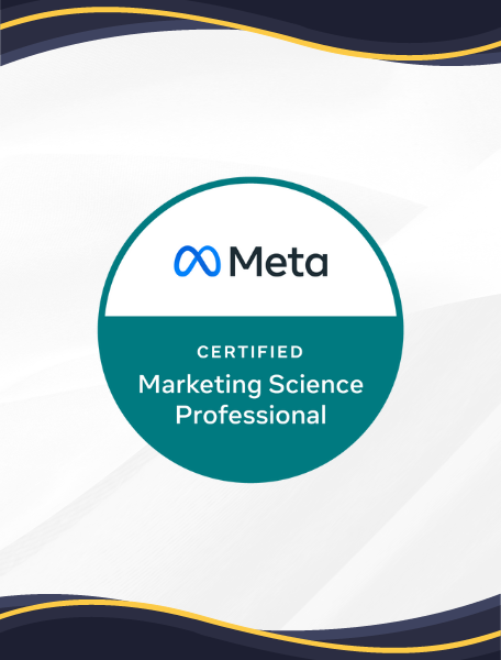 Meta Marketing Science certificates